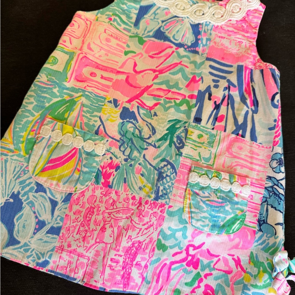 Lilly Pulitzer Kids Dress - Pink and Blue Patchwork